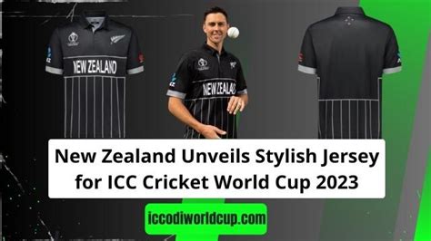 New Zealand Unveils Stylish Jersey For ICC Cricket World Cup 2023 ICC