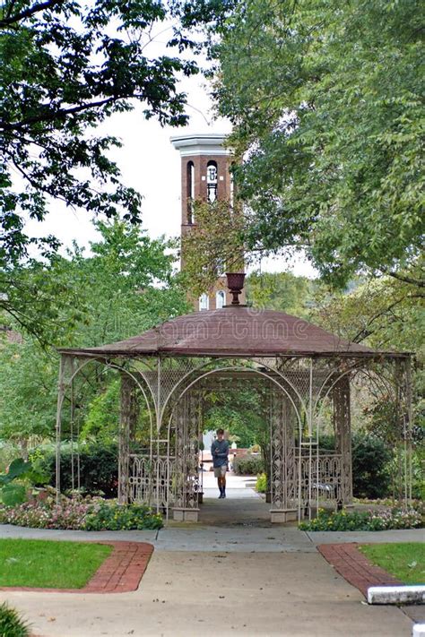 Gazebo in a garden editorial image. Image of architecture - 175238610