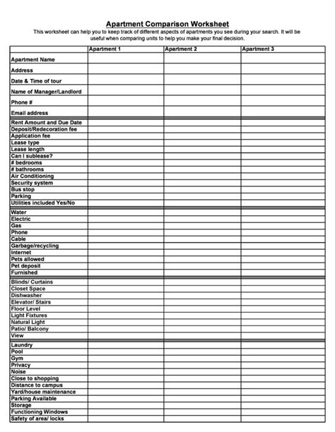 53 Stunning Price Comparison Templates Excel And Word Templatelab