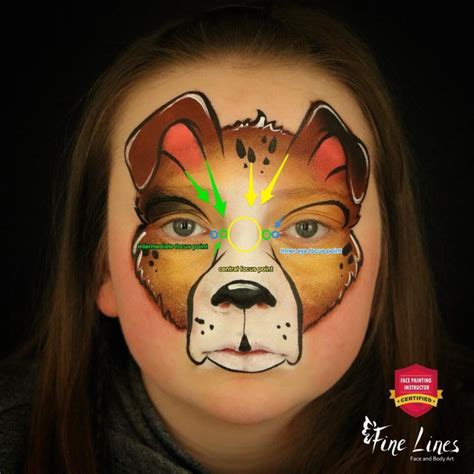 Dog Face Paint Step By Step For Beginners Dog Face Paints Face