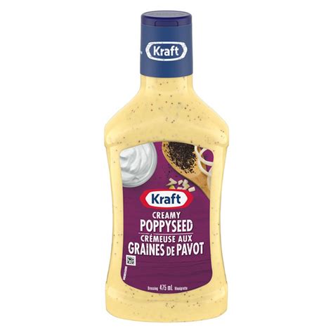 Kraft Creamy Poppyseed Dressing 475 Ml Delivery Or Pickup Near Me Instacart