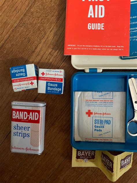 Vintage Stocked First Aid Kit Etsy