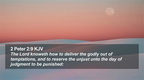 Peter Kjv Desktop Wallpaper The Lord Knoweth How To Deliver The