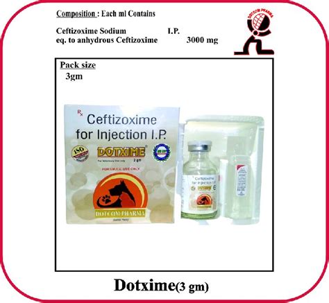 Ceftizoxime Gm Dry Injection Dotxime Gm At Rs Vial In Mumbai