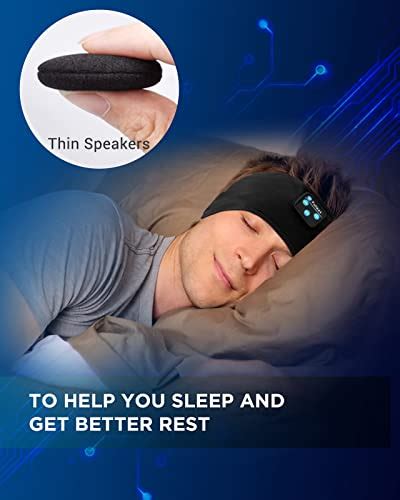 Perytong Sleep Headphones Bluetooth Headband Wireless Sports Headphones ...