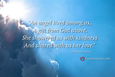 An Angel Funeral Poem For Mom Love Lives On