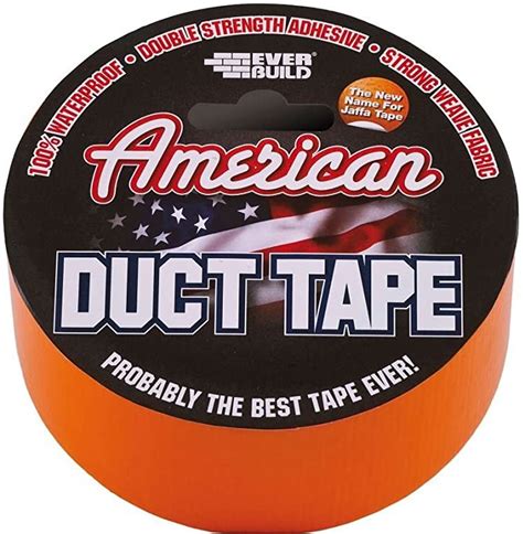 Sika American Duct Tape 50mm X 25 Metres Orange Myers Building