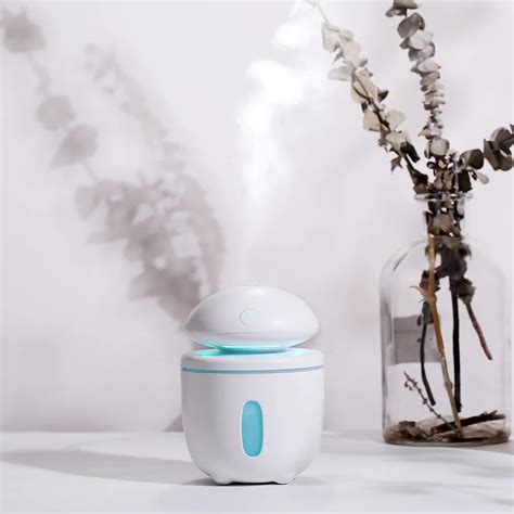 Usb Led Ultrasonic Mushroom Shape Humidifier Essential Aroma Oil