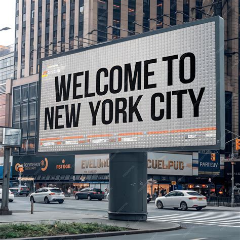 New York City Billboard Mockup | Premium AI-generated PSD