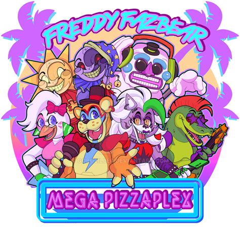 Mega Pizzaplex Logo Five Nights At Freddys By Goboziller On Deviantart