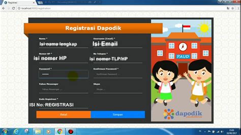 Kode Registrasi Dapodik Paud Berbagi Informasi