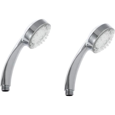 2 Pièces 7 Pomme De Douche Pommeau De Douche Lumineux Pulvérisateur De