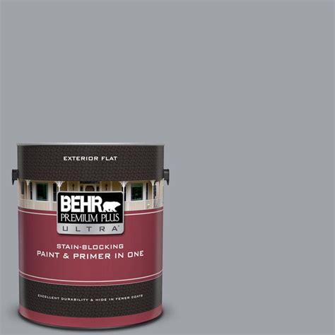 Behr Premium Plus Ultra Gal N Power Gray Flat Exterior Paint