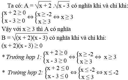 Cho các biểu thức A căn x 2 căn x 3 B căn x 2 x 3