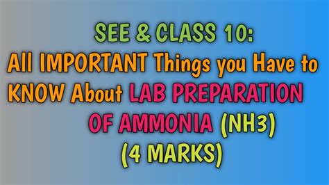 See And Class 10 Ii Gases All Important Things To Know About Lab Preparation Of Ammonia Ii Sps