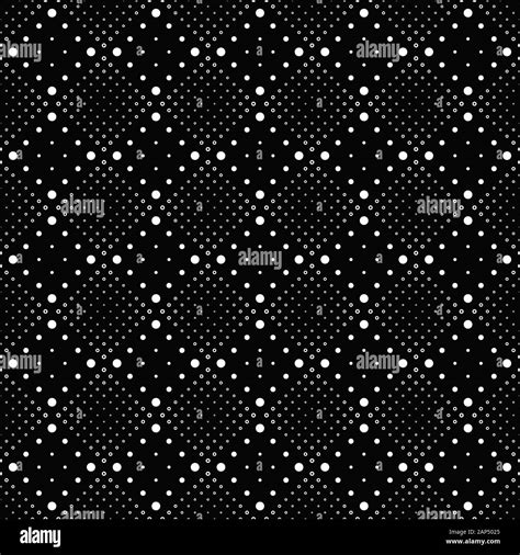 Geometrical Monochrome Circle Pattern Background Black White Vector Graphic Design From Dots