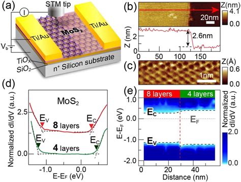 The STM STS Measurement Of The MoS 2 Junctions A A Schematic Of The