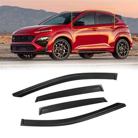 Cmvt Auto Window Visors For Hyundai Kona Rain Guards Shields