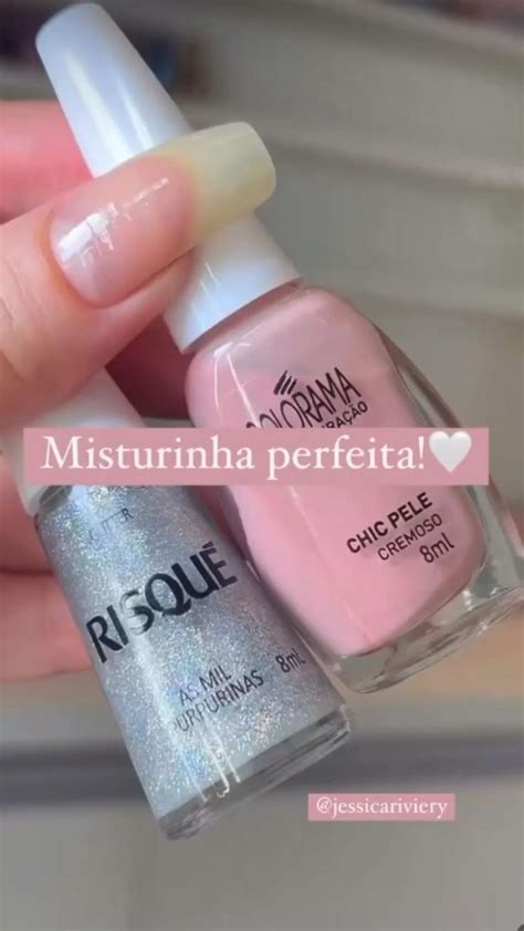 Esmalte nude nas mãos Unhas decoradas Unhas bonitas Unhas