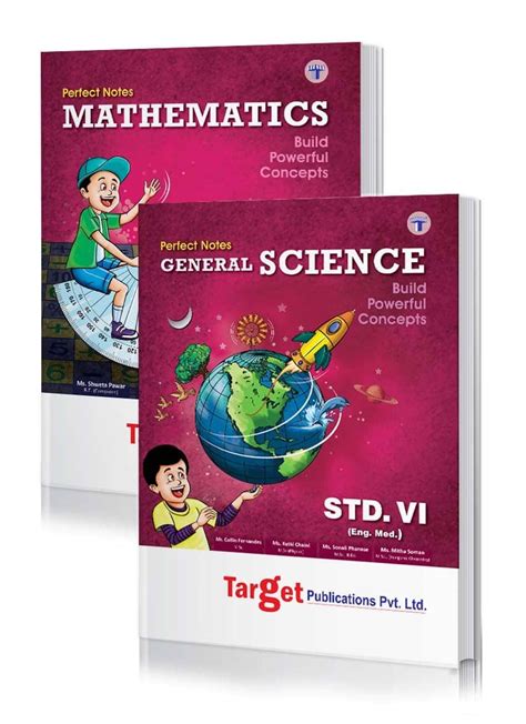 Maths Science Perfect Notes Std 6th English Medium Target