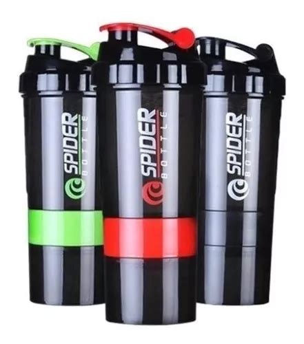 Pack 5 Shaker Botella Mezclador De Proteinas Gimnasio 500ml Cuotas