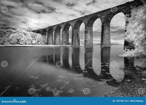 Viaduct Reflections St Germans Cornwall Uk Stock Photo Image Of