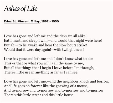 Edna St. Vincent Millay | Poetry words, Poems, Poems about life