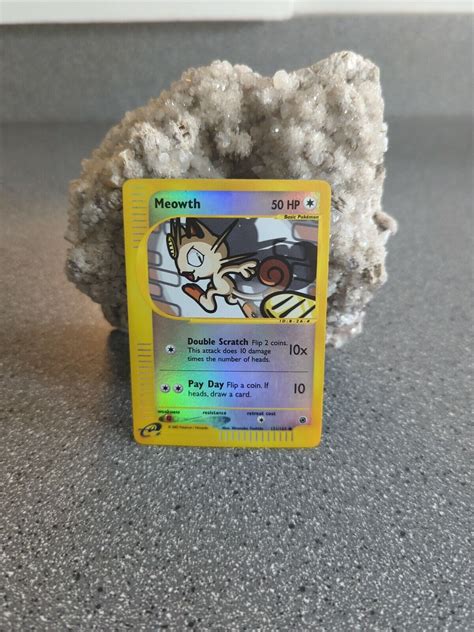 Pokémon TCG Meowth Expedition 121 Reverse Holo Common Values MAVIN