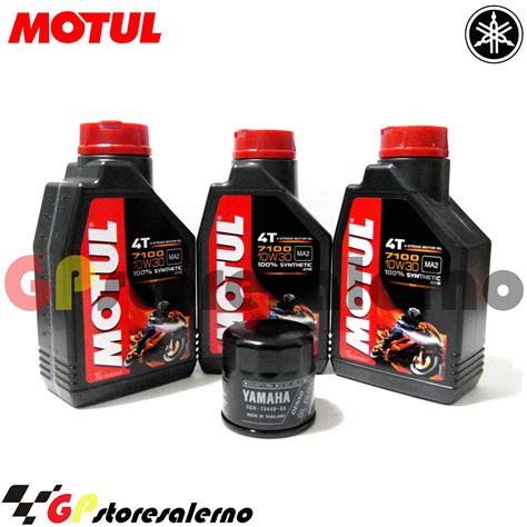 TAGLIANDO FILTRO OLIO ORIGINALE MOTUL 7100 10W30 YAMAHA 600 YZF R 2006