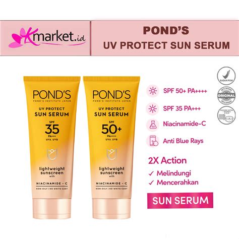 Jual Ponds Uv Protect Sun Serum Spf Pa Uva Uvb Spf Pa