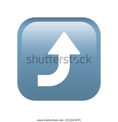 Right Arrow Curving Button Emoji Icon Stock Vector (Royalty Free ...