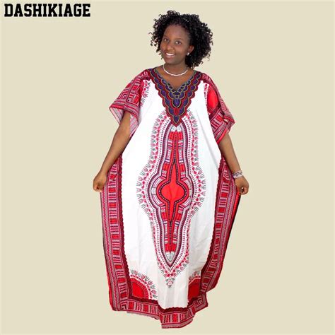 Plus Size Vintage 70s Traditional Womens African Dashiki Dress Party Hippie Ankara African Print