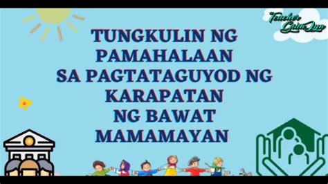 Pangangalaga At Tungkulin Sa Karapatan Ng Mamamayan Satungkule