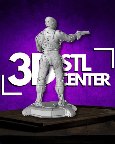 Robocop 3d Figure Stl File High Quality 3d Printer Files 3d Stl Model