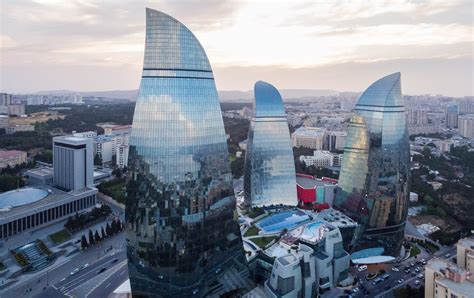 Baku Flame Towers in Azerbaijan