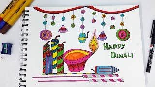 Diwali Crackers Drawing For Kids Today i am drawing how to draw diwali ...