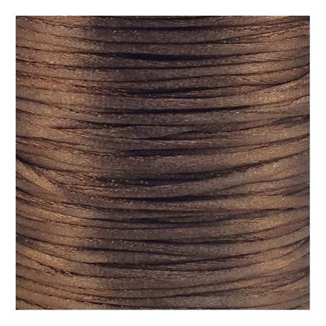 2mm Rattail Satin Cord Dark Brown 5m Beads And Beading Supplies