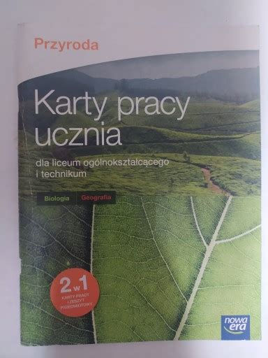 Przyroda Karty Pracy Ucznia Biologia Geografia Nowa Era