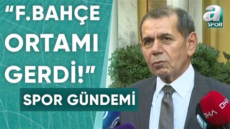 Galatasaray Ba Kan Dursun Zbek Fenerbah E Divan Kurulu Nda