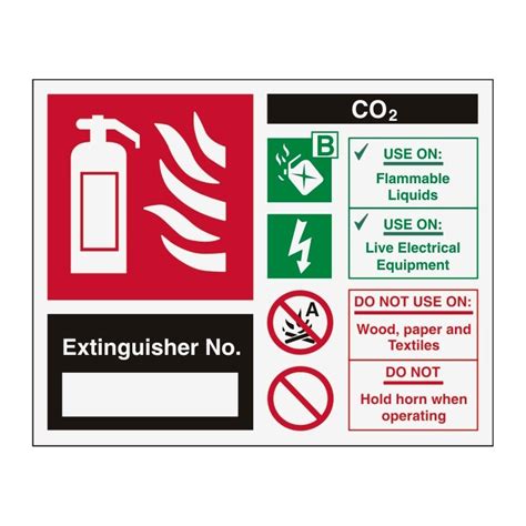 Co2 Fire Extinguisher Signs From Key Signs Uk 922