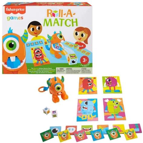 Jeu de société Fisher Price Monster Memory Mixte 2 joueurs ou