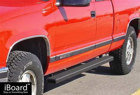 Black 4 Iboard Running Boards Fit 88 98 Chevy Gmc C K Pickup 2dr Extended Cab Ebay