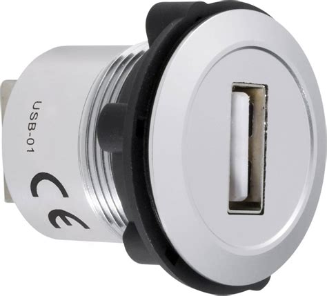 Buy TRU COMPONENTS USB 01 USB Mounted Socket 2 0 USB Socket Type A To