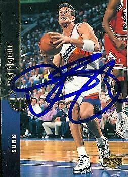 Dan Majerle Autographed Basketball Card Phoenix Suns Upper Deck