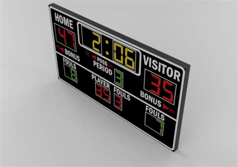 BIM Objects - Free Download! 3D Gaming gear - Basketball Electronic ...