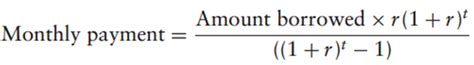 Monthly Payment Formula For Paying Installment Loan