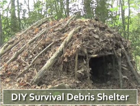 Diy Survival Debris Shelter One Of The Easiest Shelters To Build In A Survival Survival