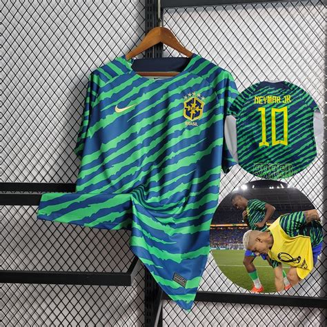 Camisa Do Brasil World Cup Roupa De Treino Camisa De Futebol