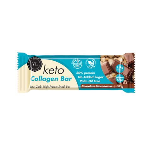 Youthful Living Keto Collagen Bar 52g Gym Supplements Vitamin