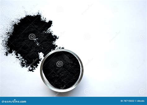 Activated Charcoal Powder Closeup Stock Photo Image Of Beauty Bowl